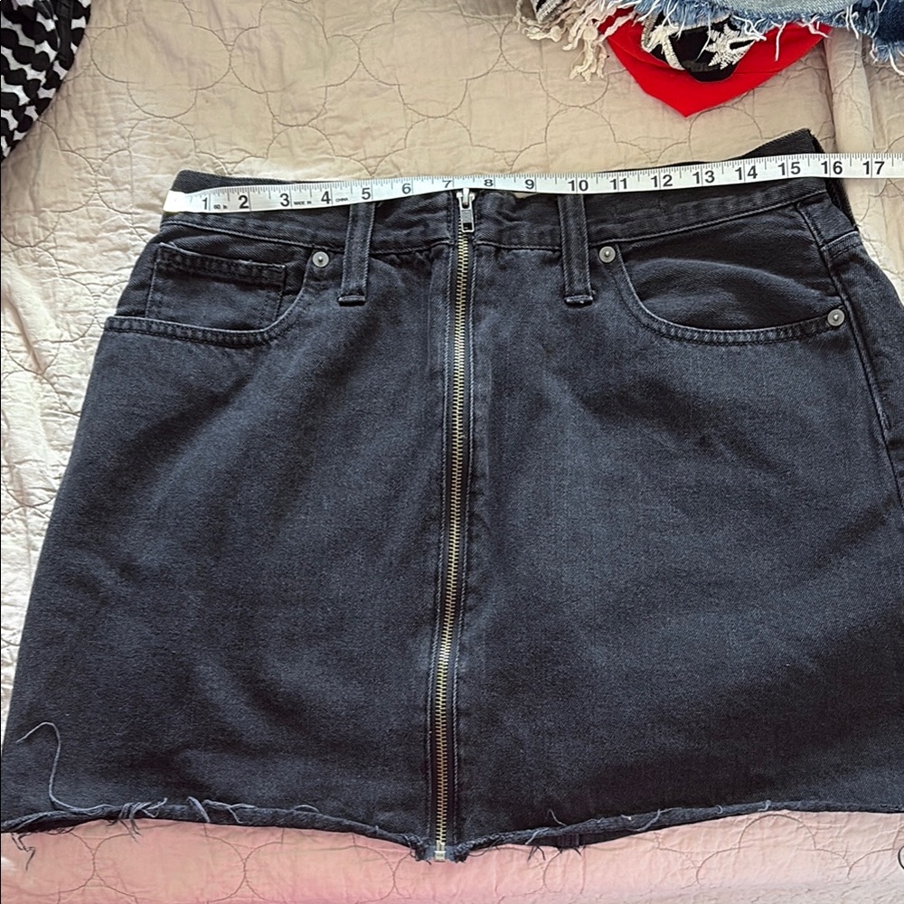 Madewell Rigid Denim A-Line Mini Skirt